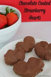 Chocolate Coated Strawberry Hearts