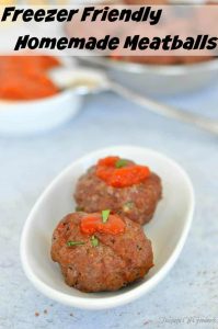 Freezer Friendly Homemade Meatballs 1