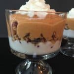 The addition of pumpkin and pumpkin pie spice to a classic and easy breakfast pumpkin parfait recipe is a great choice for everyone in your family. - Teaspoon Of Goodness