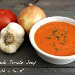 There is nothing quite as delicious as a Homemade Tomato Soup Recipe on a cold fall or winter day. - Teaspoon Of Goodness
