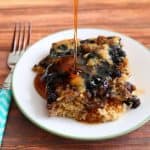 We love a great breakfast bake for weekends, and this Blueberry Sausage Pancake Breakfast Bake has everything you dream of in one delicious dish. - Teaspoon Of Goodness