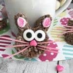Cocoa Krispy Treats shaped as Easter bunny treats