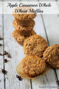 Apple Cinnamon Whole Wheat Muffins