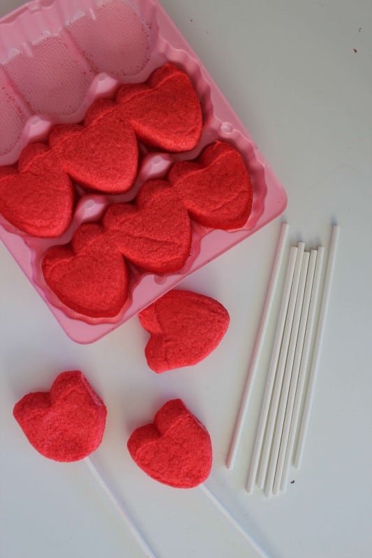 Valentines Day Treats White Chocolate Dipped Peep Hearts