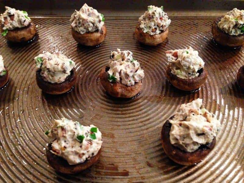 Crowd Pleasing Stuffed Mushroom Caps Recipe - Teaspoon Of Goodness