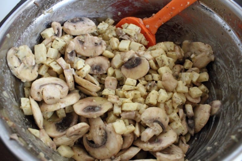 Oven Roasted Potatoes & Mushrooms