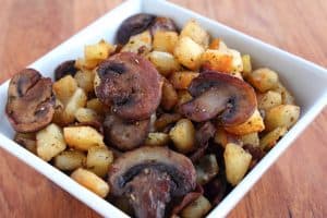 Oven Roasted Potatoes & Mushrooms