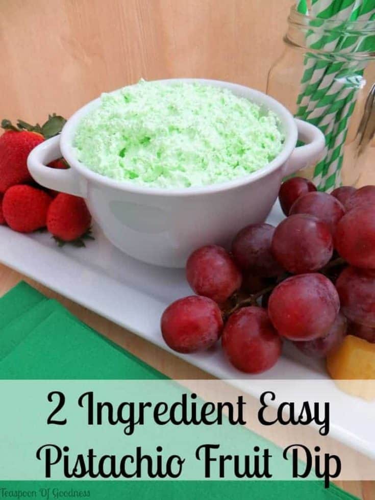 Pistachio Flavored Easy Fruit Dip