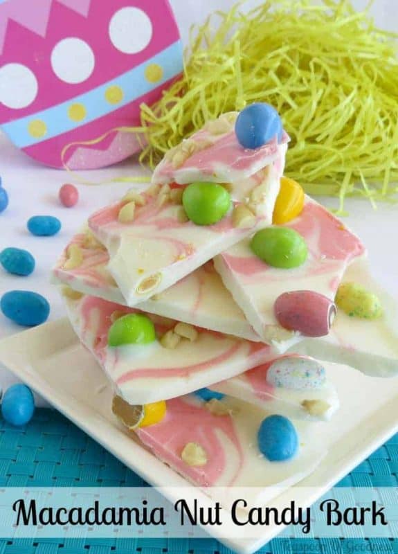 Macadamia Nut Easter Candy Bark