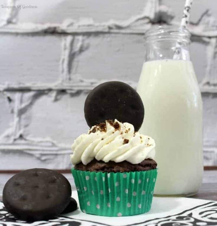 Thin Mint Chocolate Cupcake Recipe