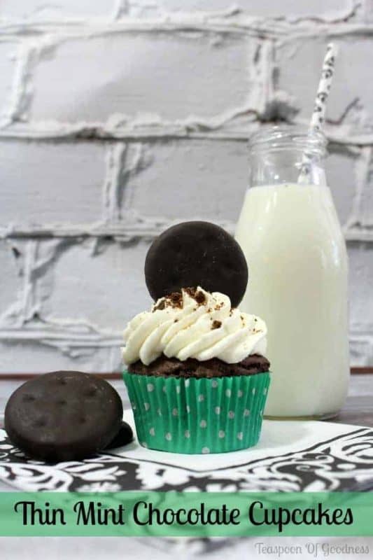 Thin Mint Chocolate Cupcake Recipe