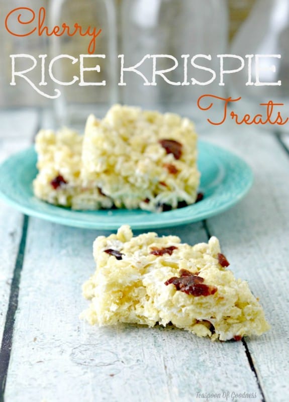 Cherry Rice Krispie Treats