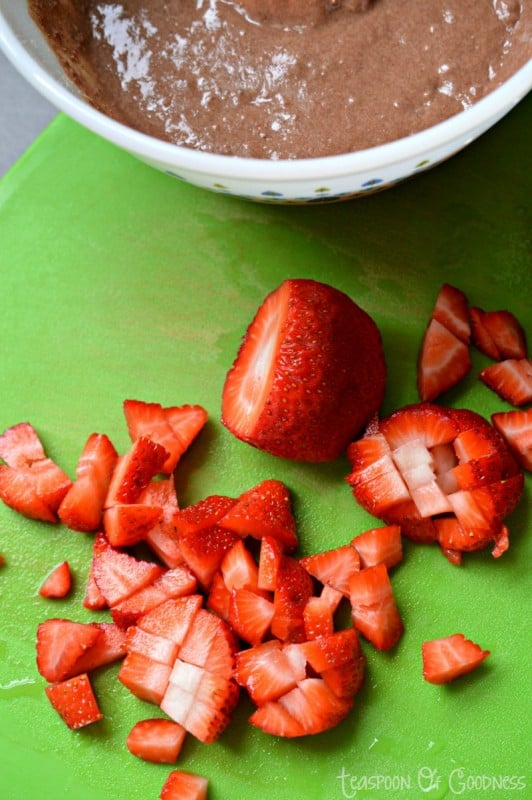 Double Chocolate Strawberry Muffins