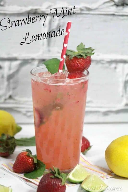 Strawberry Mint Lemonade