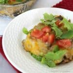 layered taco salad with chips
