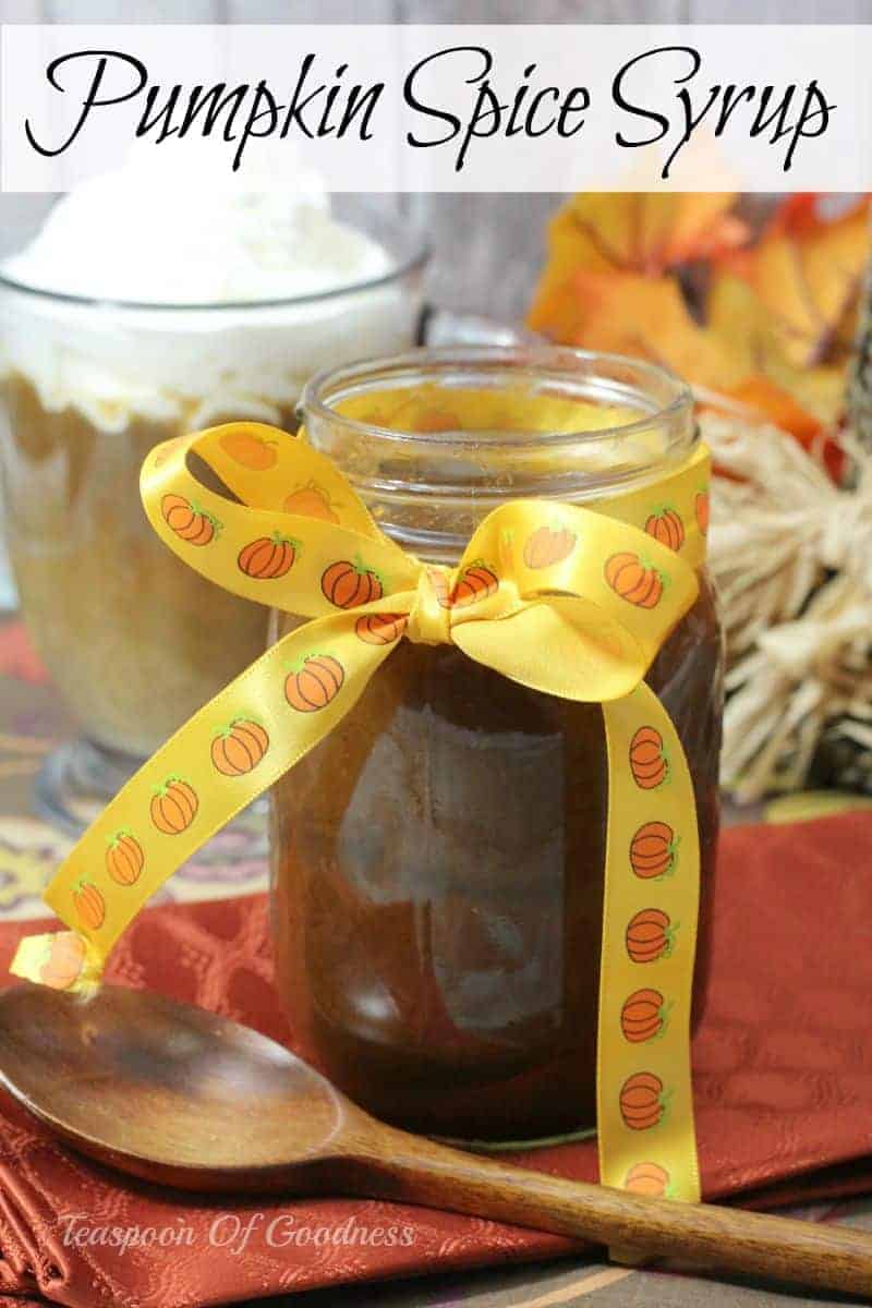 Pumpkin Spice Syrup Recipe Teaspoon Of Goodness