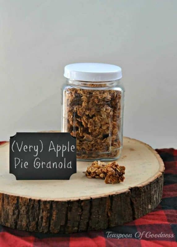 Apple Cinnamon Granola Recipe - Teaspoon Of Goodness