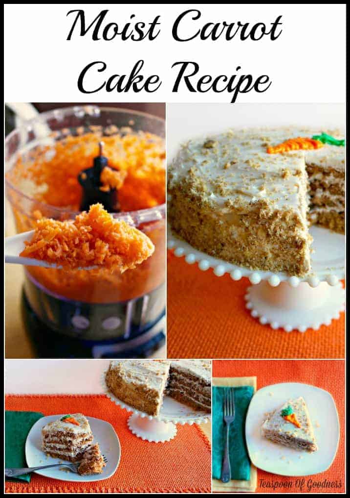 Moist Carrot Cake Recipe With Cream Cheese Icing | Teaspoon Of Goodness