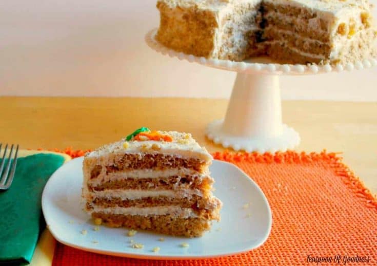 Moist Carrot Cake Recipe - Teaspoon Of Goodness