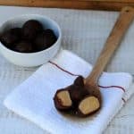 Chocolate Peanut Butter Balls are a favorite holiday treat in our house, and since this recipe is no bake, it is even better in my opinion. - Teaspoon Of Goodness