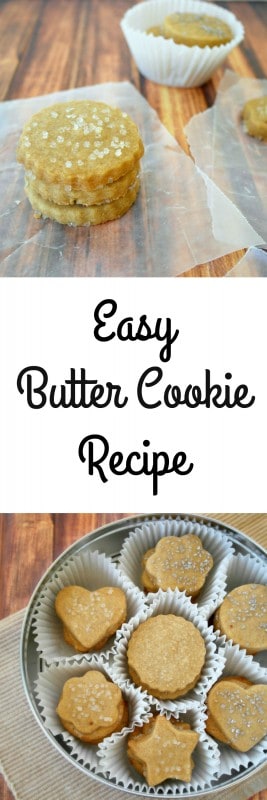 There is nothing as delicious as this Butter Cookie Recipe, and truly no cookie as easy to make. The simple classic list of ingredients coupled with the use of the Hamilton Beach 6 Speed Hand Mixer make it a fast and easy recipe to make to serve as a special dessert, kids lunch box treat or even holiday cookie. - Teaspoon Of Goodness