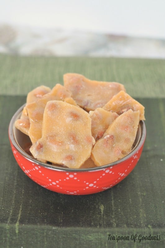 This unique recipe is my moms, and is the best peanut brittle recipe you will ever make.