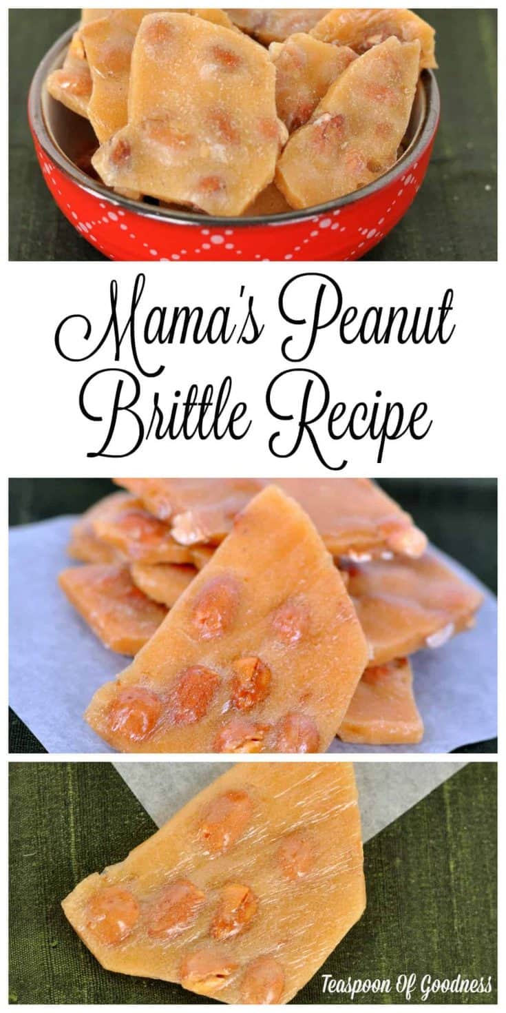 This unique recipe is my moms, and is the best peanut brittle recipe you will ever make. - Teaspoon Of Goodness