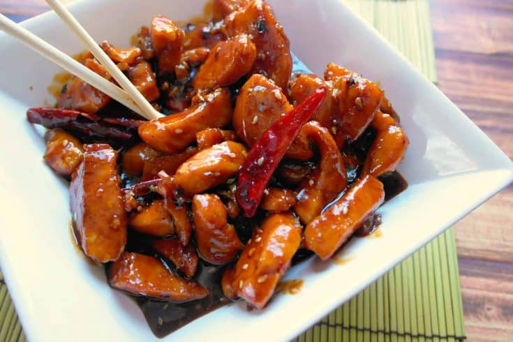 I love how much healthier this General Tso's Chicken recipe is! No batter or deep frying means this is a much healthier version of one of our favorite takeout meals. - Teaspoon Of Goodness