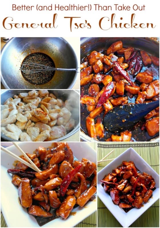 I love how much healthier this General Tso's Chicken recipe is! No batter or deep frying means this is a much healthier version of one of our favorite takeout meals. - Teaspoon Of Goodness