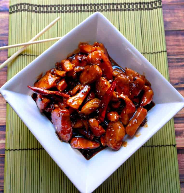 I love how much healthier this General Tso's Chicken recipe is! No batter or deep frying means this is a much healthier version of one of our favorite takeout meals. - Teaspoon Of Goodness