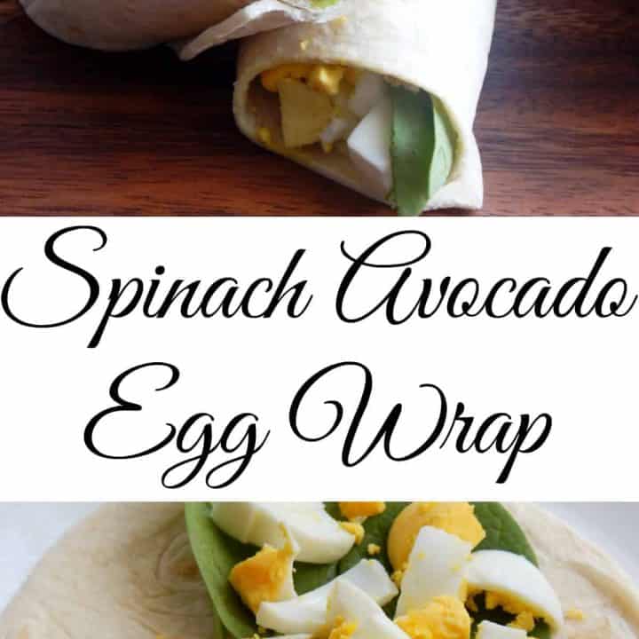 Spinach Egg Wrap 6 ingredients - Dietitian Johna