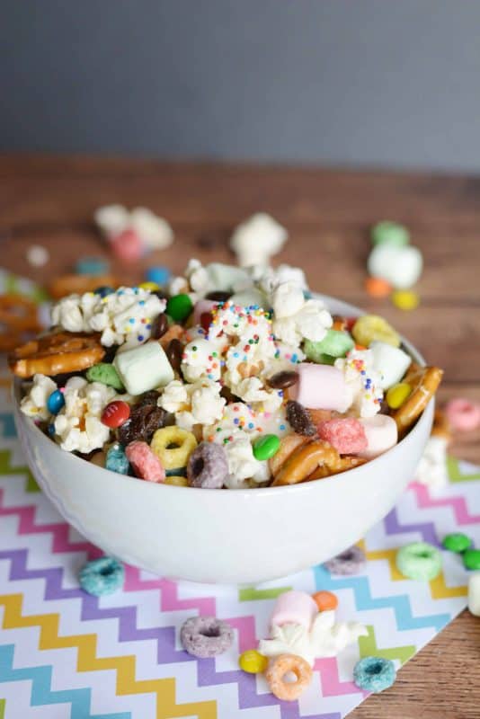 We love a great flavored popcorn, and creating a fun kid-friendly Rainbow Flavored Popcorn Party Mix is a great addition to our summer sleepovers, birthday parties, and even weekend barbecues. - Teaspoon of Goodness