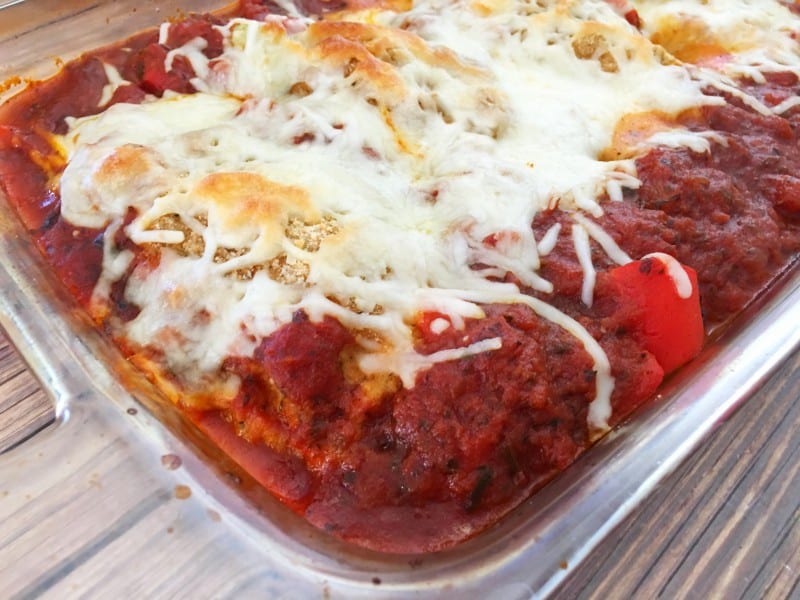 Tuscon Inspired Easy Chicken Parmesan is ideal for those busy weeknights when you want something that is special, but you don't have time to spend hours simmering a sauce. - Teaspoon of Goodness