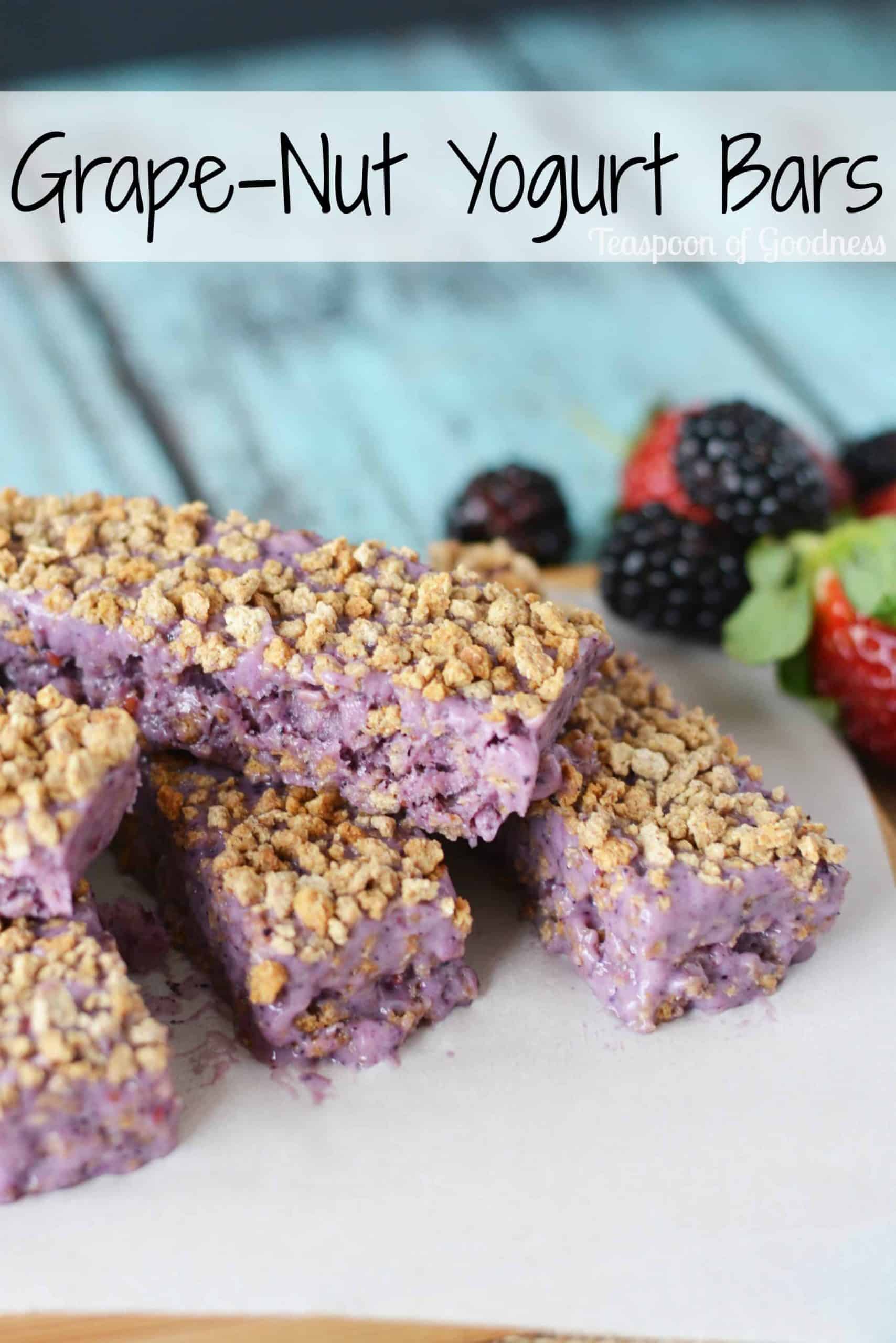 GrapeNut Yogurt Bar Recipe Teaspoon Of Goodness