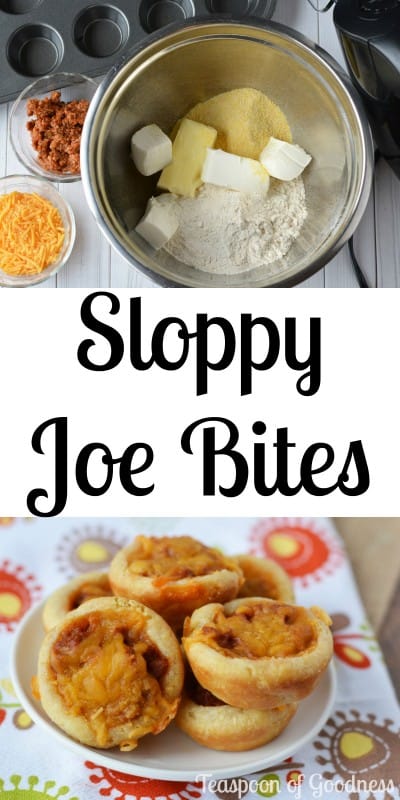 I don't know about you but having these Bite Size Easy Sloppy Joe Recipe on the menu is sure to please the kids in my house. - Teaspoon of Goodness