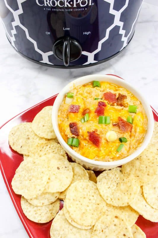 I am a huge fan of this Crockpot BBQ Chicken Wing Dip Recipe. BBQ is one of my favorite flavors, and this recipe makes it tons of fun for parties or snacking. - Teaspoon of Goodness