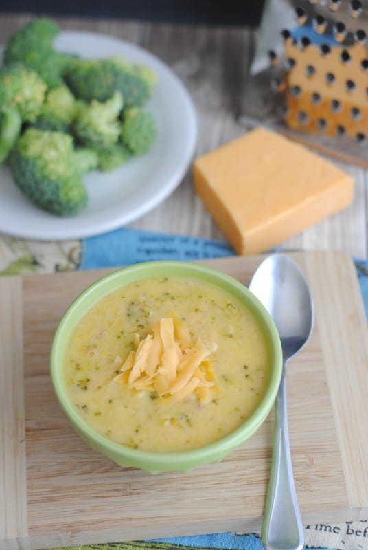 Creamy Cheesy Broccoli Soup is a classic meal that everyone loves. I, especially, love that kids will eat broccoli easily when in this delicious soup. - Teaspoon of Goodness