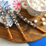 These dipped pretzels have a fantastic salty sweet taste that makes it perfect for an afternoon snack. - Teaspoon of Goodness