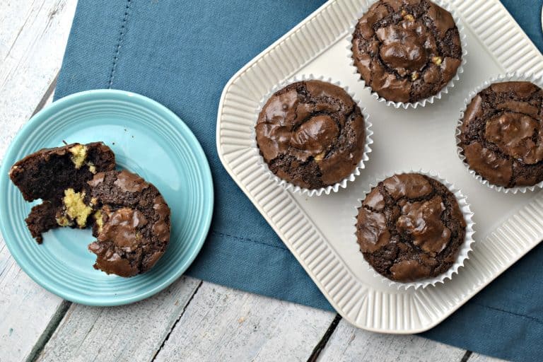 Cookie Dough Stuffed Brownie Cups Teaspoon Of Goodness