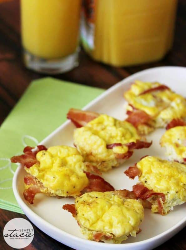 Bacon and egg cups are the perfect low carb breakfast dish with only 2 ingredients!