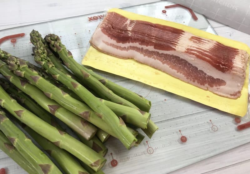 Bacon wrapped asparagus for an easy and delicious side dish recipe. 