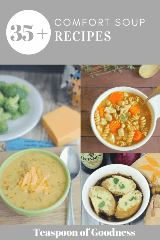 4 pictures of soup in a winter soup roundup