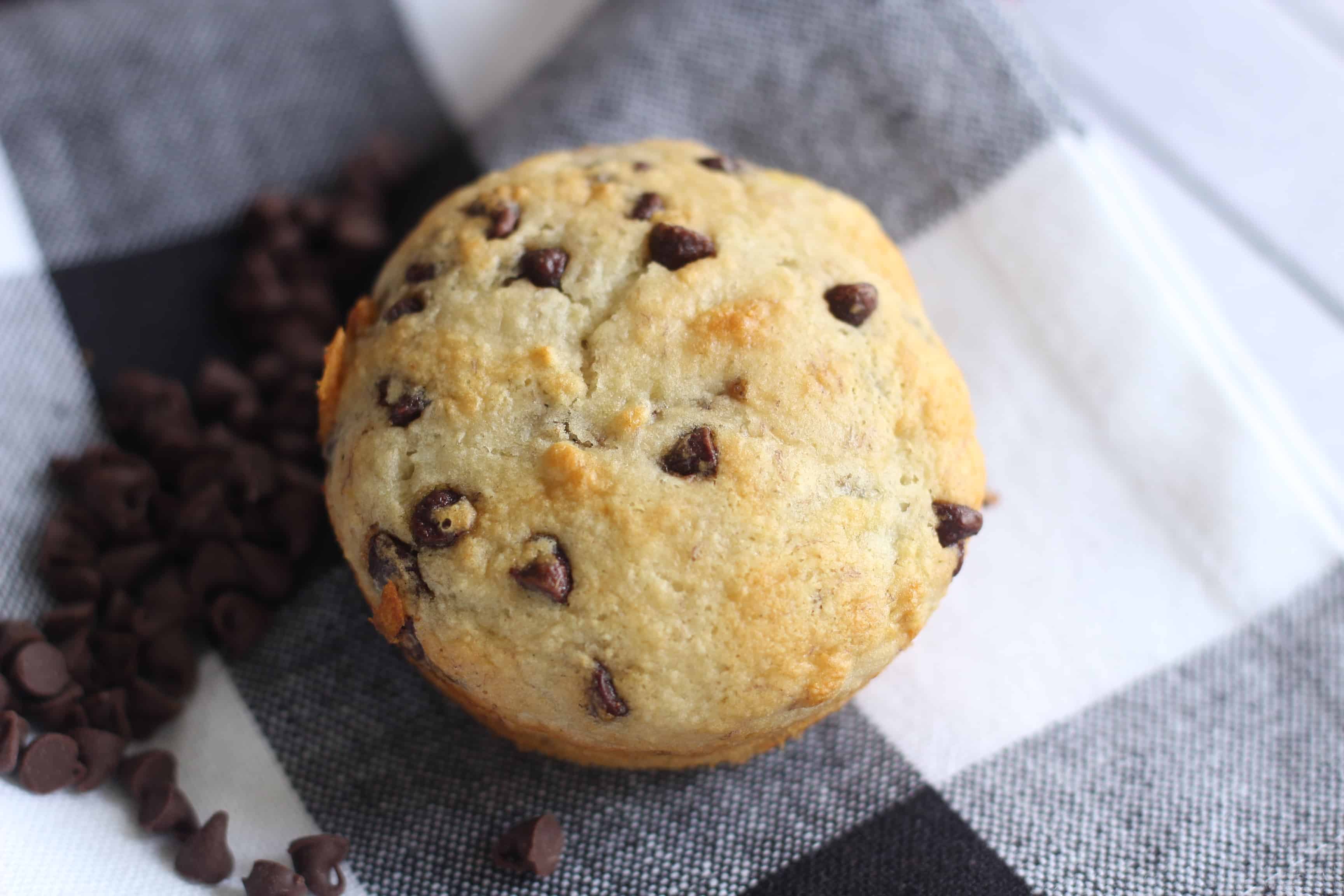 Healthy Chocolate Chip Muffins Teaspoon Of Goodness