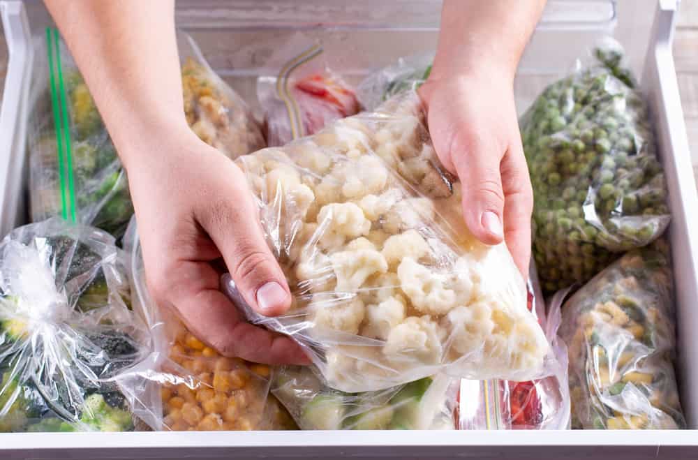 Storing your cauliflower in the freezer 